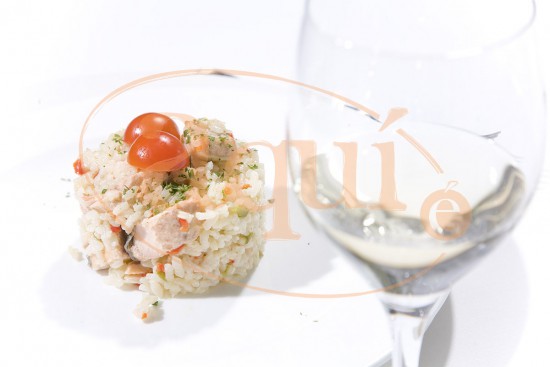 Arroz con salmón